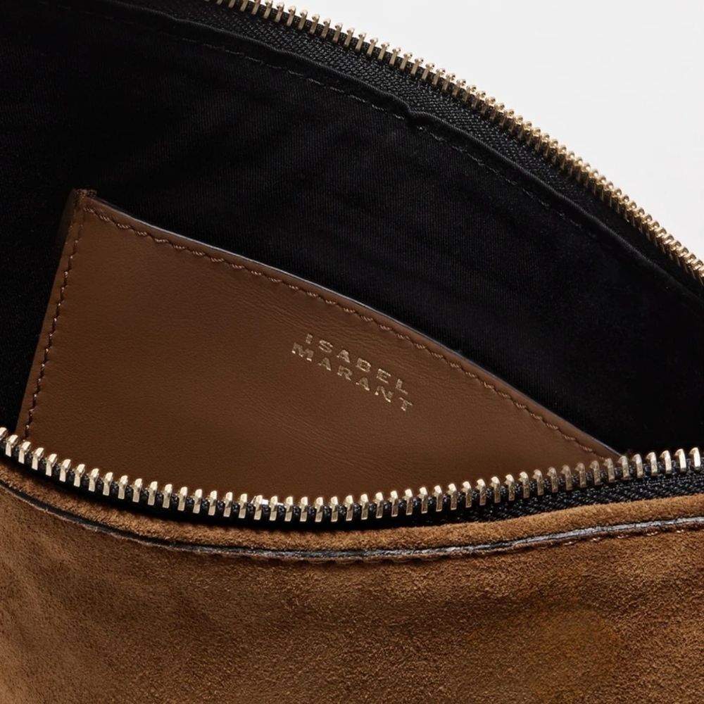Isabel Marant Leather Brown Bag Elegant Tan Crossbody Purse - Picture 13 of 16